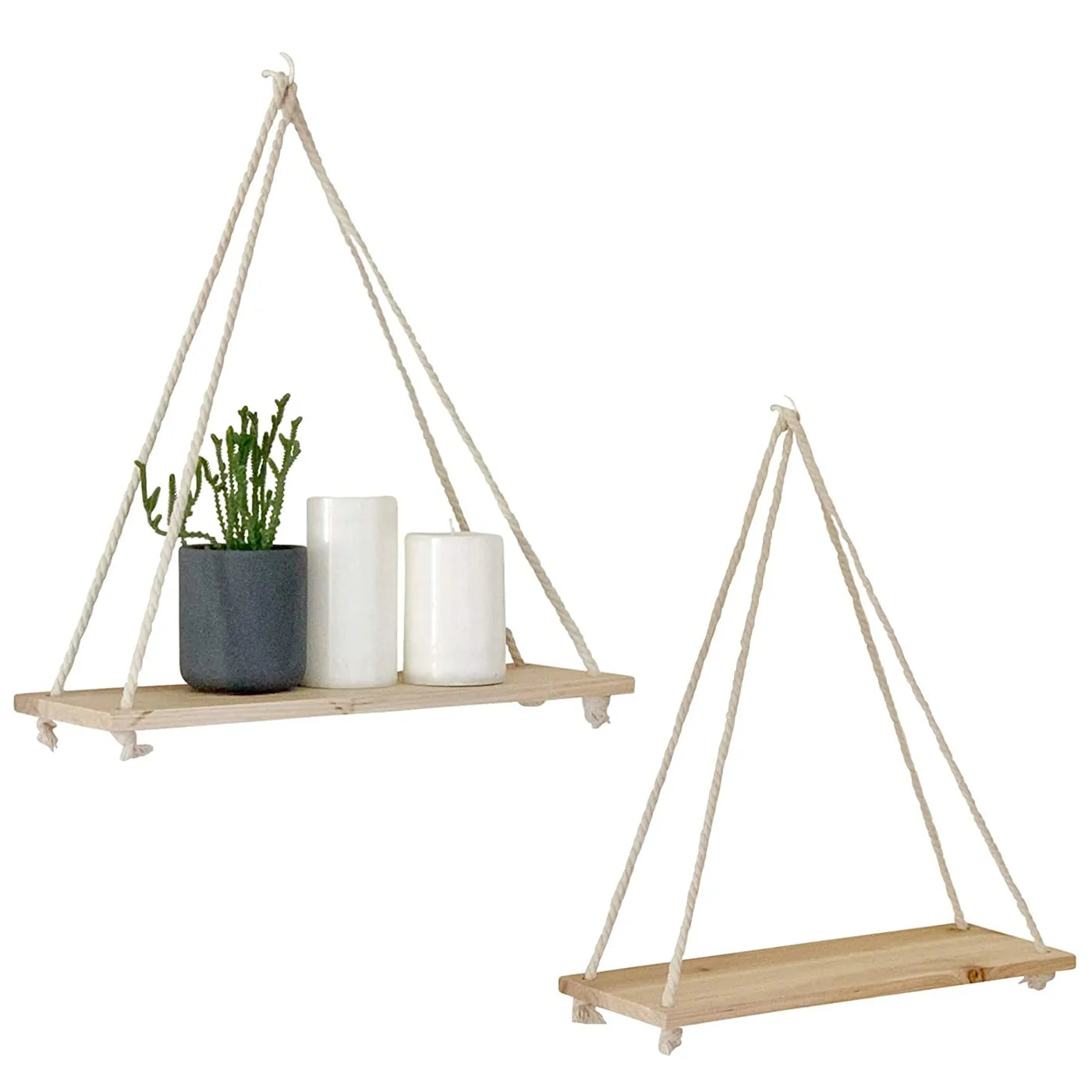 Boho Rope Swing Shelf