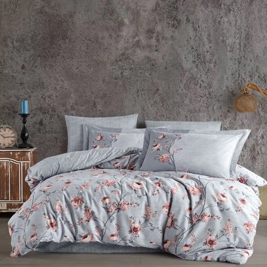 Hobby Benita Gray - Poplin Double Duvet Cover Set