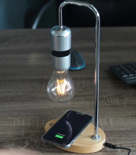 Levitating Lamp With Wireless Charging