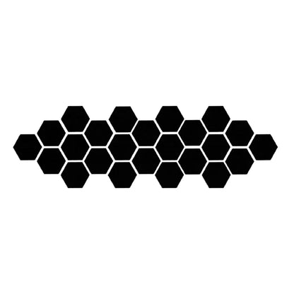 12-Piece Hexagon Mirror Wall Sticker