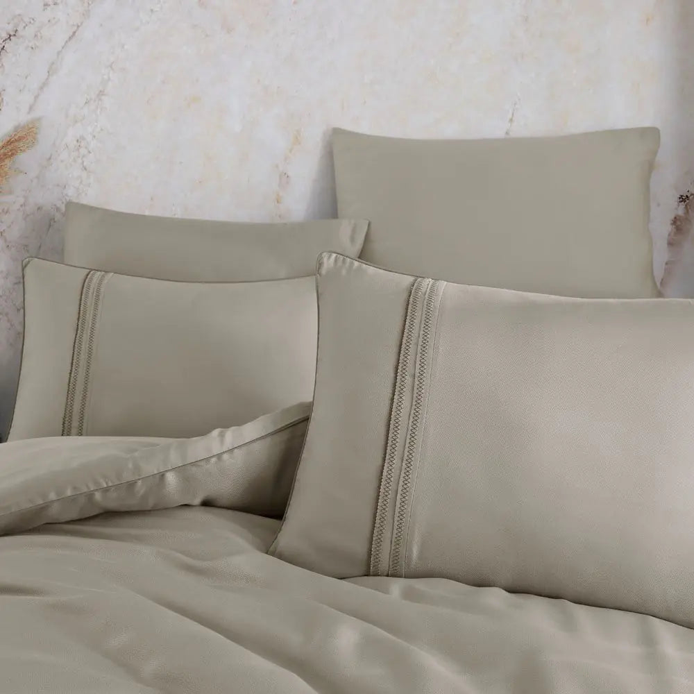 Hobby Modal Silk Beige Double Bedlinen