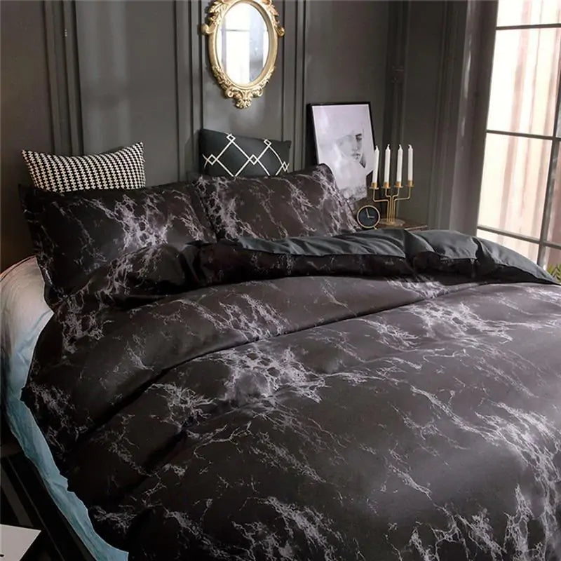 Marble Duvet Cover Bedding Set